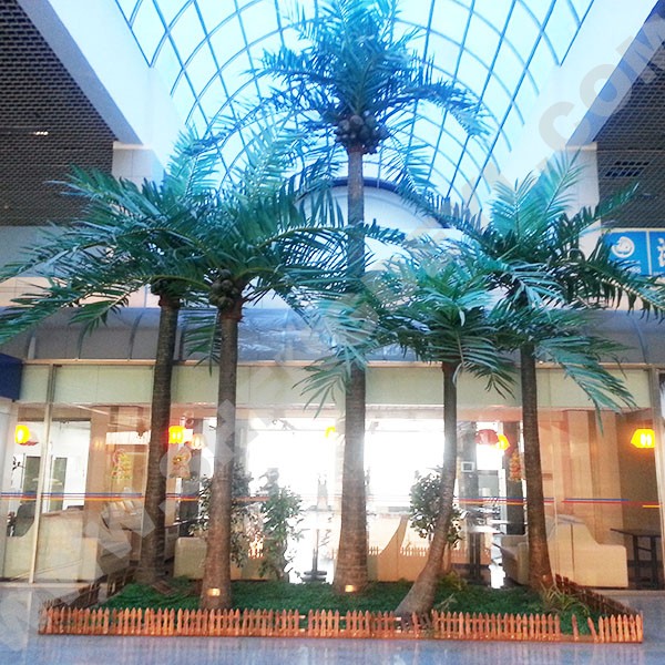仿真椰子樹濰坊機場工程案例